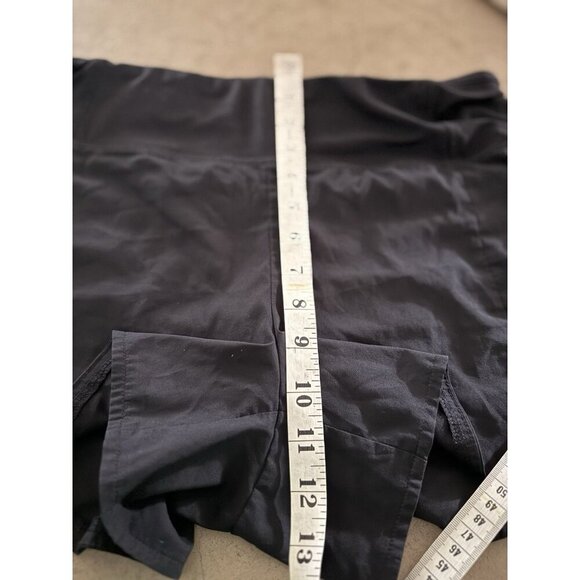 Athleta Women’s Black Running Shorts Size M | Zip Pocket Liner Reflective Trim - Picture 8 of 10